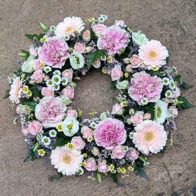 Pastel colours Wreath