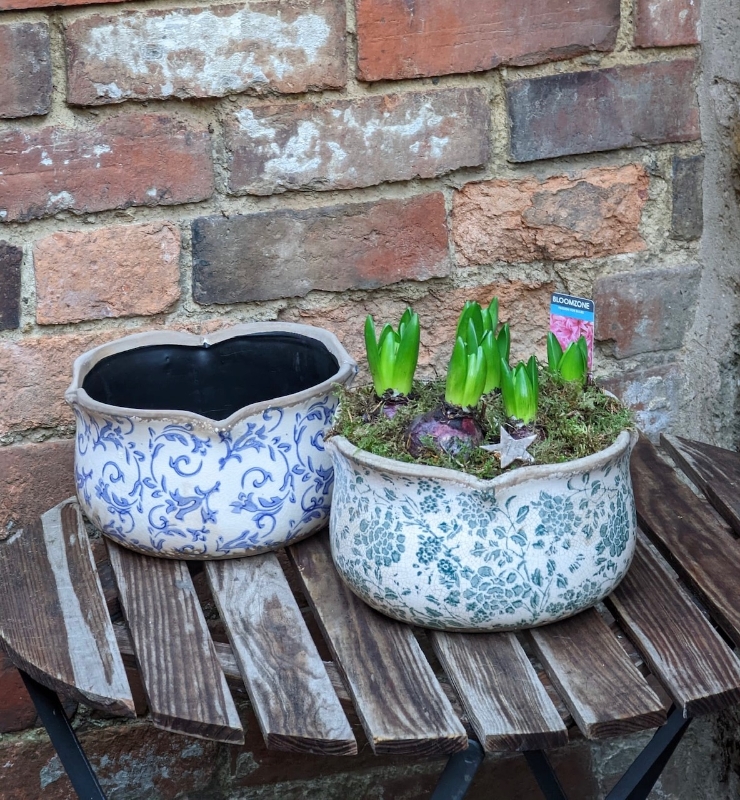 Vintage hyacinth bowl
