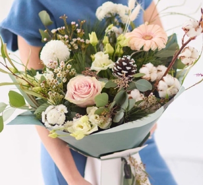 Sweet Winter hand tied bouquet