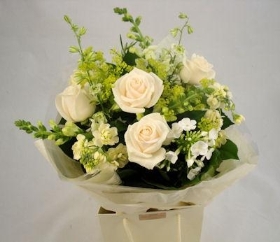 Wonderful white hand tied