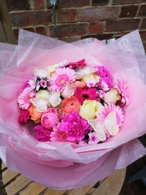PInk perferction hand tied bouquet