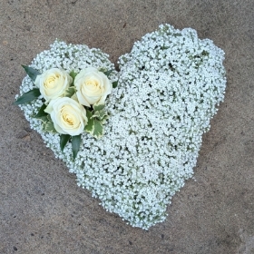 Gypsophlia heart