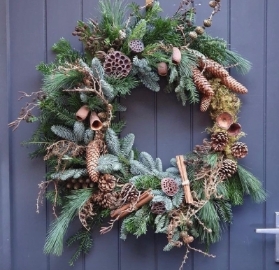 Luxury Christmas door wreath