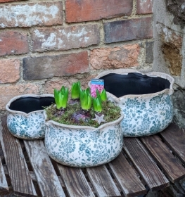 Vintage ceramic hyacinth bowl